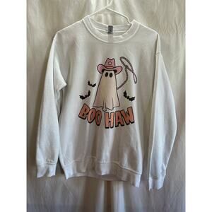 Boo Haw Ghost Western Sweatshirt – Gildan | Fits S/M